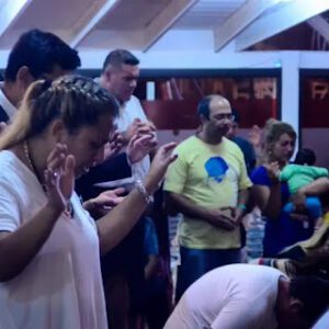 Protestante en reunion