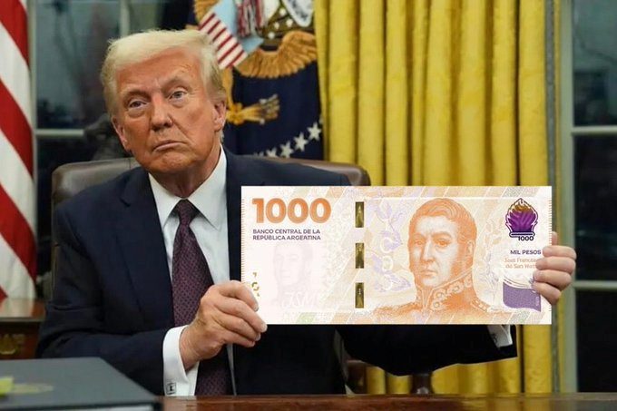 Salvataje de Trump a Argentina. Pesos por dólar